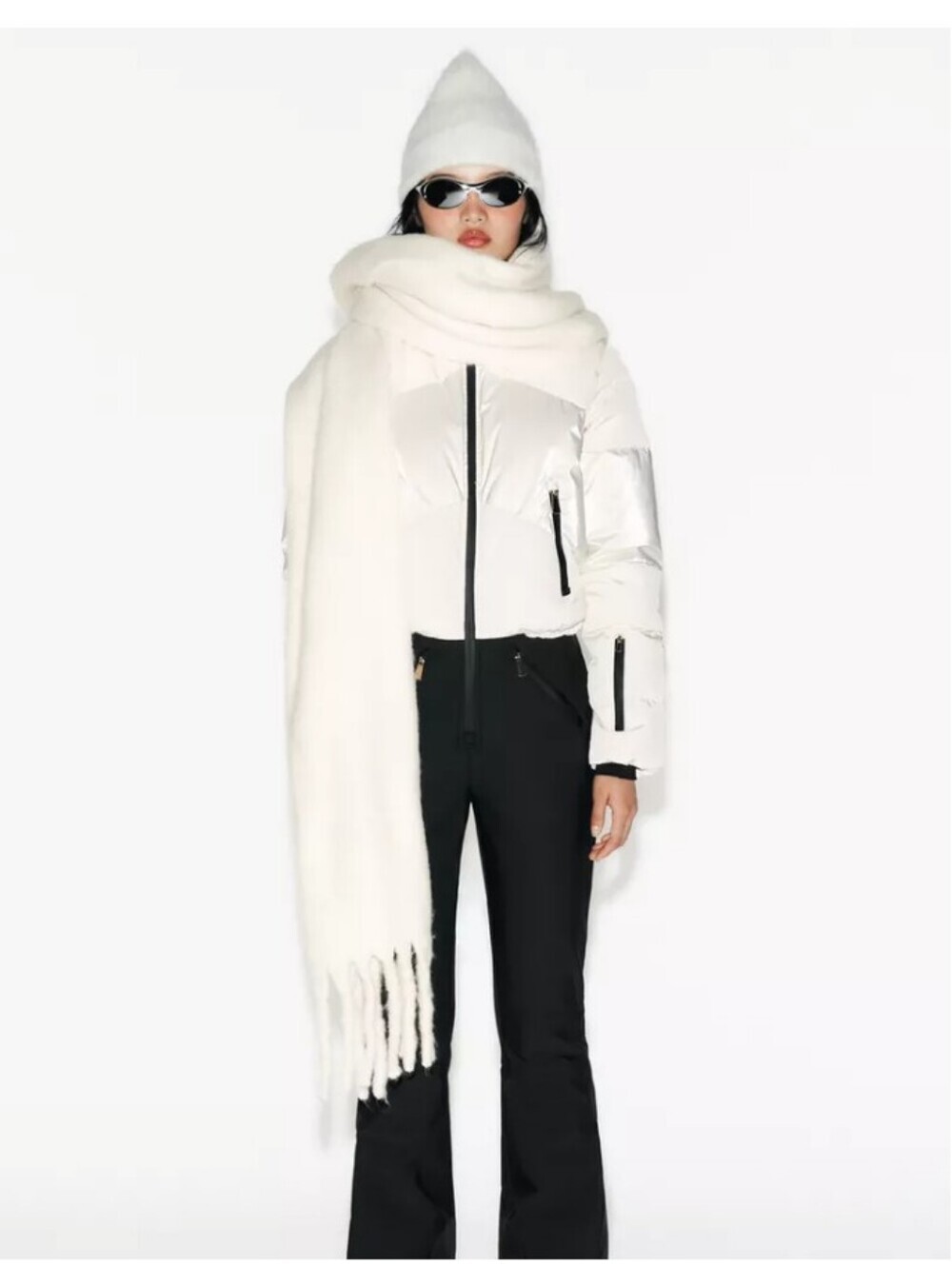 Zara Combined Puffer Water And Wind Resistant Ricco Ski Collection Overall